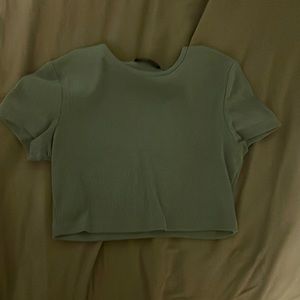 SHEIN blueish grey tank crop top